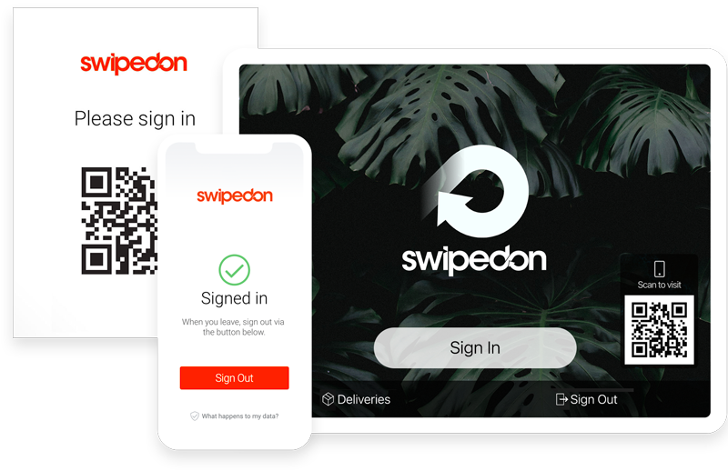 SwipedOn visitor sign in app america